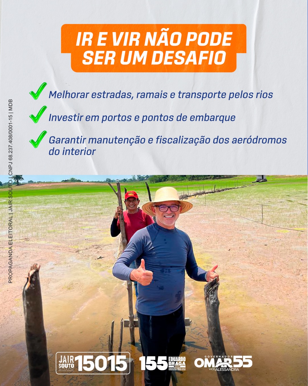 Publicação sobre transporte, ramais, rios e aeródromos