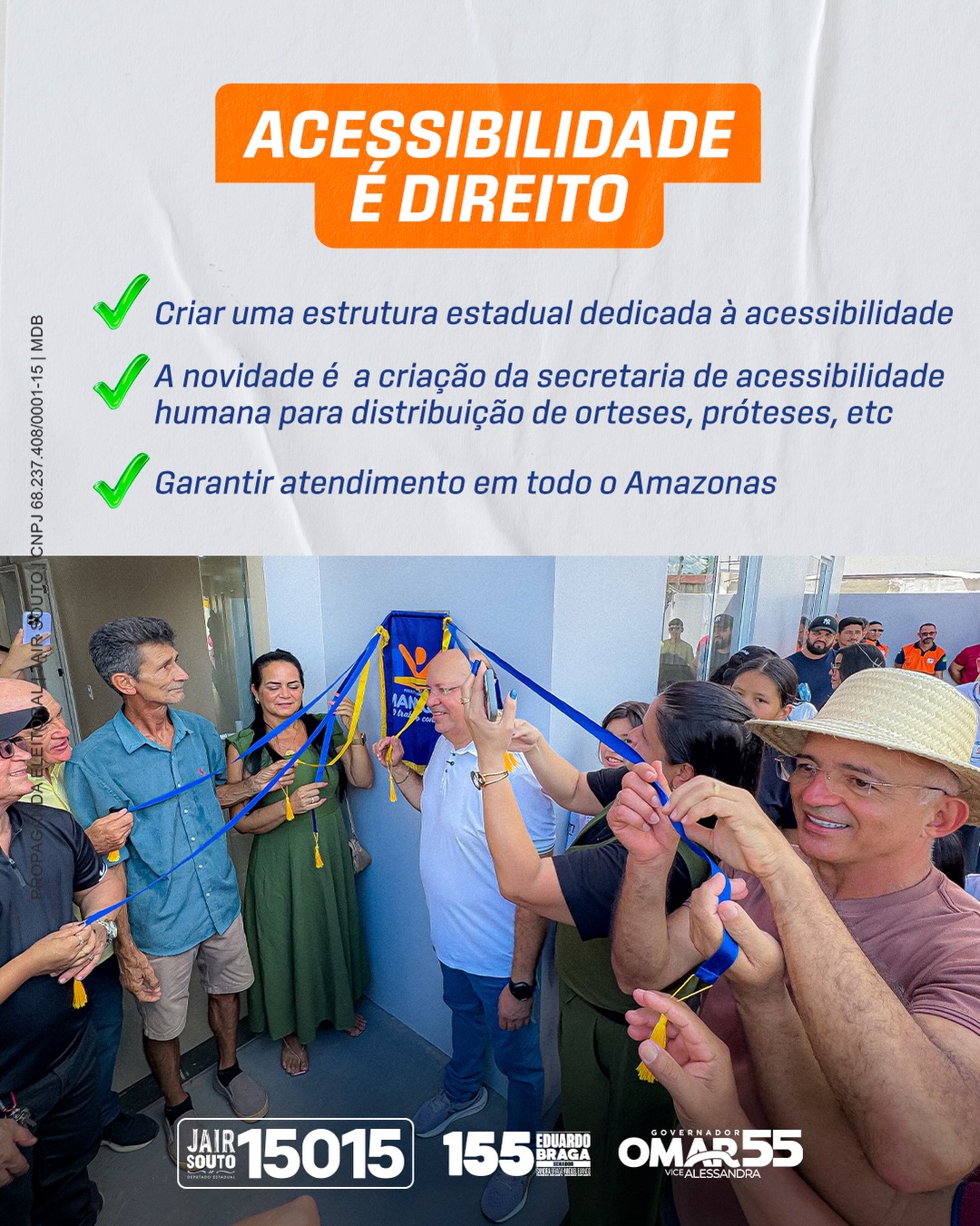 Publicação sobre inclusão e acesso a equipamentos de acessibilidade